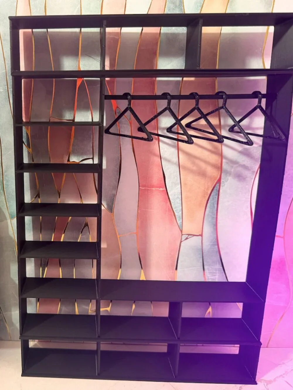 Barbie Closet + Shoe Rack Bundle | Doll Closet Organizer Shelf for Accessories